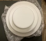 Devo 11.81 2-LT Matte Brass Flush Mount Ceiling Light W/ Milk Glass Shade. Fixed Price $89.99.
