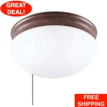 2 Light Ceiling Fixture Sienna Westinghouse Interior Flush Mount With Pull Chain. Fixed Price $38.99.