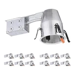 6/12 Pack 4 Inch Remodel Recessed Lighting Housing, Air Tight Ic Can. Fixed Price $124.99.