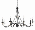 Minka Lavery 1048 Westchester County Light 46"W Taper Candle - Sand Coal With. Fixed Price $949.00.