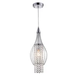 Mason 7.5-INCH Chrome-finish 1-LIGHT Crystal Chandelier. Fixed Price $75.95.