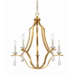 Crystorama Lighting Group PER-10405 Perry 26"W Crystal Gold. Fixed Price $698.00.