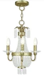 Livex Lighting 51843-28 Valentina Hand Applied Winter Gold Convertible. Fixed Price $250.00.