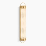 Kohler 27753-SC04-2GL Terret Four-light Bath Bar Brushed Moderne Brass. Fixed Price $446.99.