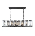 Elegant Lighting 1212D53 Monaco 16 53"W Linear Style - Black. Fixed Price $2858.00.