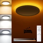 Matane Flush Mount Ceiling Light Fixture With Remote 8.7IN White,. Fixed Price $29.71.