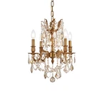 Elegant Lighting 9204D17-GT/RC Rosalia 17"W Crystal Gold. Fixed Price $1010.00.