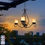 Battery Operated Chandelier, Outdoor With 4PCS Led.,. Fixed Price $79.99.