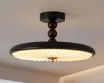Huoku Liman 15.7 In. Matte Black Integrated Led Semi-flush Mount. Fixed Price $39.99.