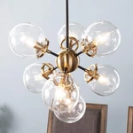 Sei Furniture Boltonly Contemporary 7-LIGHT Pendant Lamp In Black/gold. Fixed Price $122.40.