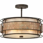 Quoizel MC842SRC 3-LIGHT Laguna Semi-flush Mount In Renaissance Copper. Fixed Price $344.37.