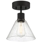 Access Lighting 63146LEDDLP/SDG Port Nine 8"W Semi-flush Black. Fixed Price $124.00.