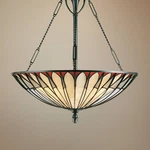 Quoizel Alhambre 22" Bronze Tiffany-style Glass Pendant Chandelier. Fixed Price $520.99.