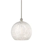 Innovations Lighting 516-1S-17-14 White Mouchette Pendant Brushed Satin. Fixed Price $380.60.
