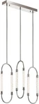 Elan 84149 Delsey 6 Light 32" Wide Led Linear Pendant Polished Nickel Indoor. Fixed Price $186.95.