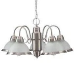 Hampton Bay Light Frosted Ribbed Glass Chandelier 245 200 Brushed Nickel. Fixed Price $53.97.