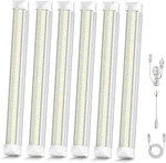 Super Bright 25W Led Lights, 3750LM, Linkable, 6 Pack For Garage & Workshop. Fixed Price $93.99.