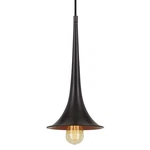 Cal Lighting Latsia Modern Mini Pendant, Matte Black With Fluted Metal Shade,. Fixed Price $16.99.