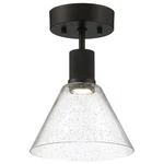 Access Lighting 63146LEDD/SDG Port Nine 8"W Semi-flush Black. Fixed Price $146.00.