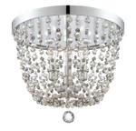 Crystorama Channing 3 Light Chrome Flush Mount 1540-CH-MWP Crystal Chandelier. Fixed Price $179.99.