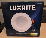 Luxrite Led Round Recessed Mount Downlight 5CCT 14W 5-6" LR23795. Fixed Price $25.00.