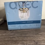 Avec Cerise Collection Luxery Brushed Gold Pendant Light,. Fixed Price $34.87.