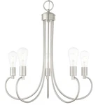 Livex Lighting 42925 Bari 25"W Abstract Chandelier - Nickel. Fixed Price $299.96.