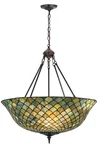 Meyda Tiffany 111082 Green/blue 24" W Fishscale Inverted Pendant. Fixed Price $1428.20.