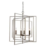 Trans Globe El Capitan 26" 4 Light Indoor Pendant, Silver Leaf - 10596ASL. Fixed Price $404.99.
