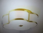 Jonathan Y Quatrefoil 18 In. Brass Gold Metal Shade Scalloped Led Flush Mount. Fixed Price $119.96.