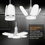 4PCS Led Garage Bulb Deformable Ceiling Fixture Lights Warehouse Lamp E27. Fixed Price $38.35.