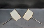 2 Corbett Lighting Harlow Wall Sconces With Tranquility Silver Leaf Finish. Fixed Price $739.99.