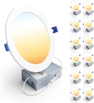 12 Pack 7" Dimmable Led Recessed Ceiling Light, 1600LM, 5CCT. Fixed Price $143.99.