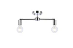 Elegant Lighting LD2348 Zane 22"W Semi-flush Linear Chrome. Fixed Price $74.00.