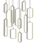 Afx SIEP99LAJD1RND12 Pendant 18"W Led Multi Light - Painted Nickel. Fixed Price $1350.00.