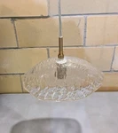 Uolfin A04977A 1-LIGHT Mini Hanging Pendant W/textured Glass Shade. Fixed Price $41.22.