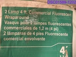 Damaged Box Qty = 2: Metalux Commercial Wraparound Fluorescent Light 4' WS232. Fixed Price $95.63.