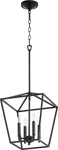 Gabriel - 4 Light Entry Pendant Quorum Home Collection Style 12.5 Inches. Fixed Price $324.00.
