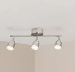Hampton Bay 19 In. 3-LIGHT Brushed Steel Integrated Led Track Lighting Kit. Fixed Price $17.00.