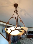 Kalco Ponderosa 5 Light Cabin Pendant Chandelier, $1300+ New. Fixed Price $499.00.