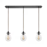 Elk Lighting 31934/3LP Jaelyn 3-LGHT Linear Mini Pendant Oil Rubbed Brnz. Fixed Price $772.00.