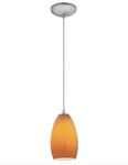 Access Champagne 1-LIGHT Glass Pendant, Cord, Steel/maya 28012-1C-BS-MYA-SALE!. Fixed Price $25.36.