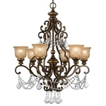 Crystorama Norwalk Light Crystal Chandelier, Bronze Umber 7516-BU-CL-MWP. Fixed Price $894.99.