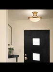 Samteen Modern Brass Semi Flush Mount Ceiling 3-LIGHT Mid Century Gold. Fixed Price $109.99.