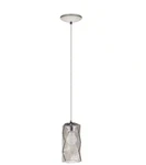 Eglo Estevau 5" X 72" 1-LIGHT Satin Nickel Mini Pendant W/smoked Glass Shade. Fixed Price $20.00.