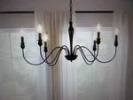 Yansun Modern Farmhouse Dining Room Chandelier 6-LIGHT Mattle Black Large Island. Fixed Price $59.95.