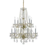 Crystorama Lighting Group 1137-CL-MWP Traditional Crystal 12 Brass. Fixed Price $998.00.