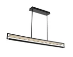 Allegri 036962-FR001 Capuccio 59"W Led Crystal Linear Chandelier Black. Fixed Price $2077.00.