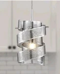 Quoizel Mini Pendant Lighting - Lace Ribbon Style Dimmable. Fixed Price $68.79.