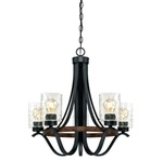 Westinghouse Lighting Barnwell 5-LIGHT Indoor Chandelier. Iron & Barnwood Finish. Fixed Price $187.00.